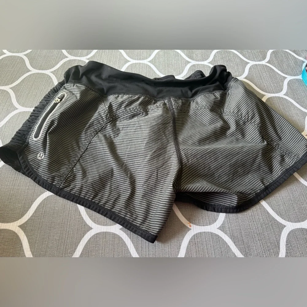 LULULEMON Run Bright at Night Tonka Stripe Women's Shorts